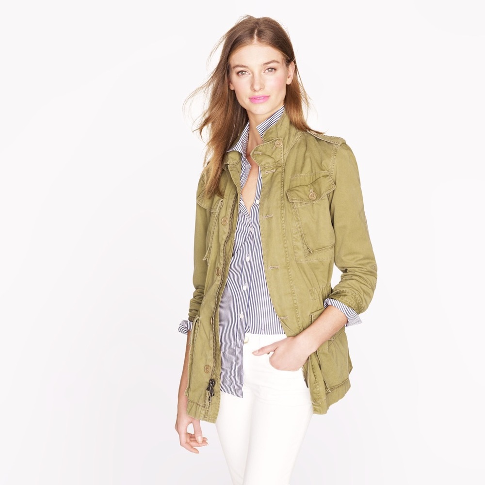 J. Crew Boyfriend Fatigue Military Jacket